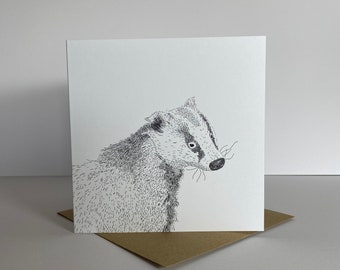 Badger Greeting Card