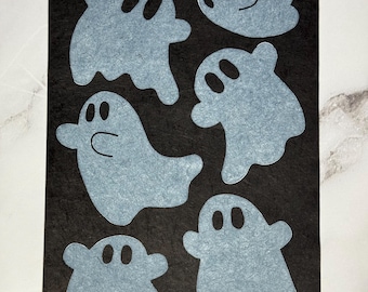 Ghosts Lino Print 5x7 Inches