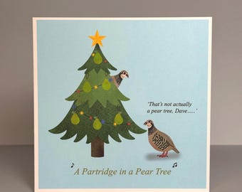 A Partridge in a Pear Tree Christmas Card