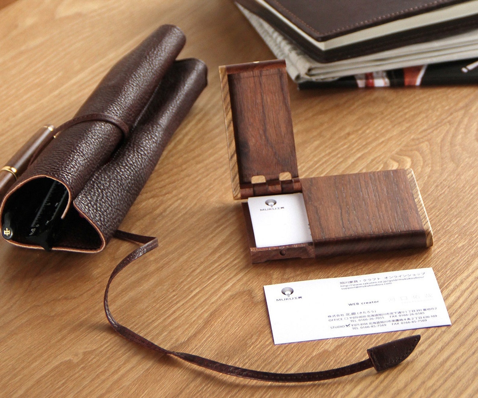 Japanese Crafts Business Card Case Etsy