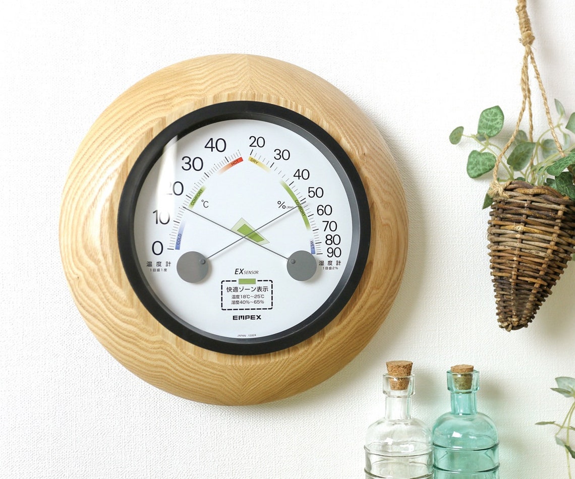 Japanese Crafts Thermometer and Hygrometer Etsy