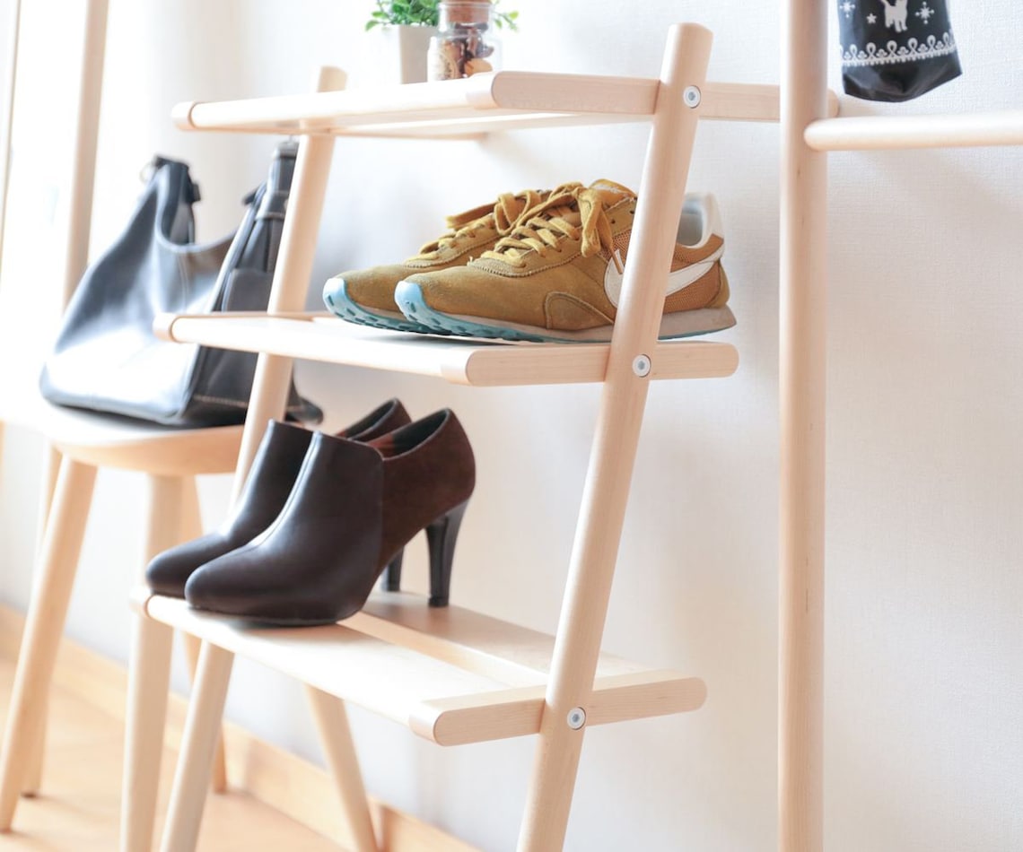 Japanese Craft Shoe Rack Etsy