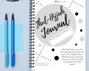 Thul-Hijjah Journal |  Dhul-Hijjah Journal | Printable Dhul-Hijjah Journal | Hajj Activities | Hajj Kids  |  Thul-Hijjah Motivation