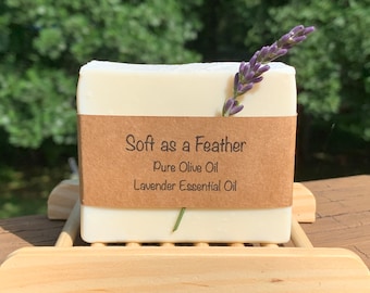 Soft as a Feather - 100% Natural Handcrafted Soap -