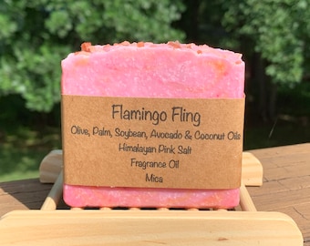 Flamingo Fling - Natural Handmade Salt Soap