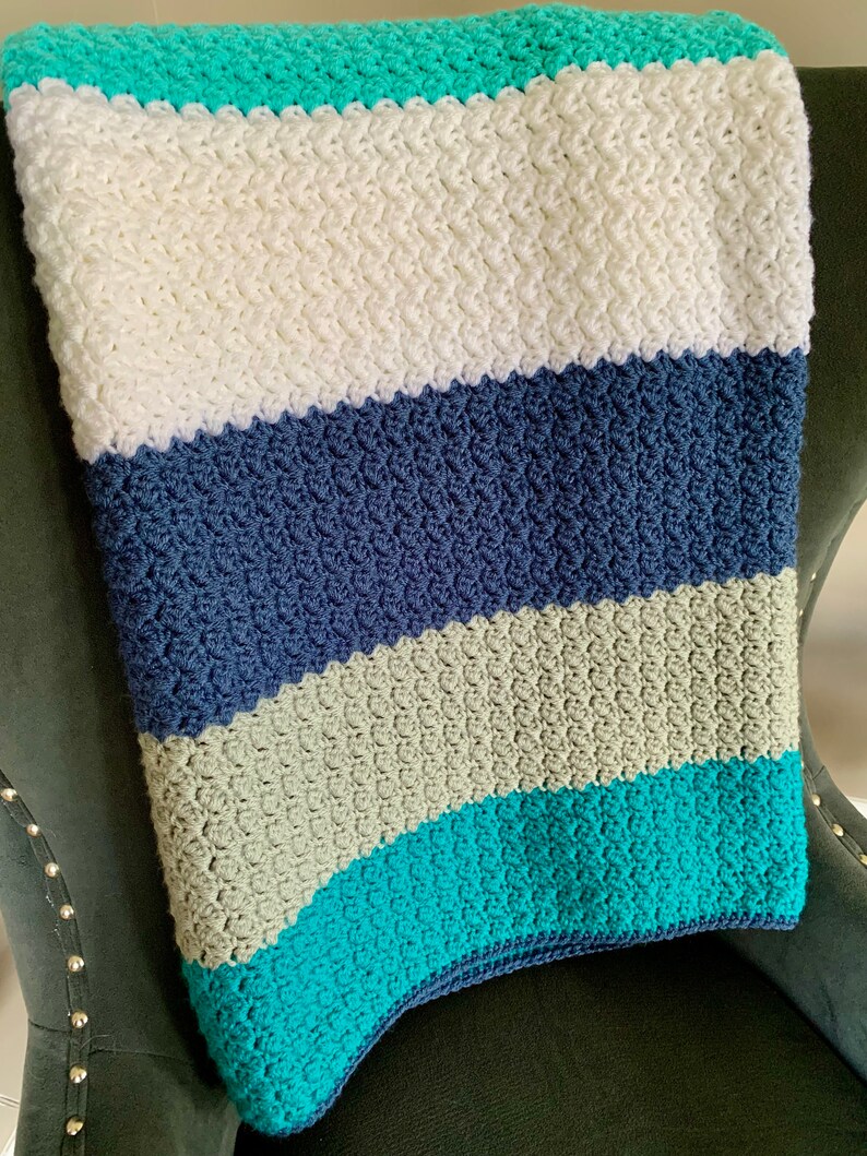 Crochet Afghan Blanket Large Crochet Afghan Blanket Handmade Etsy