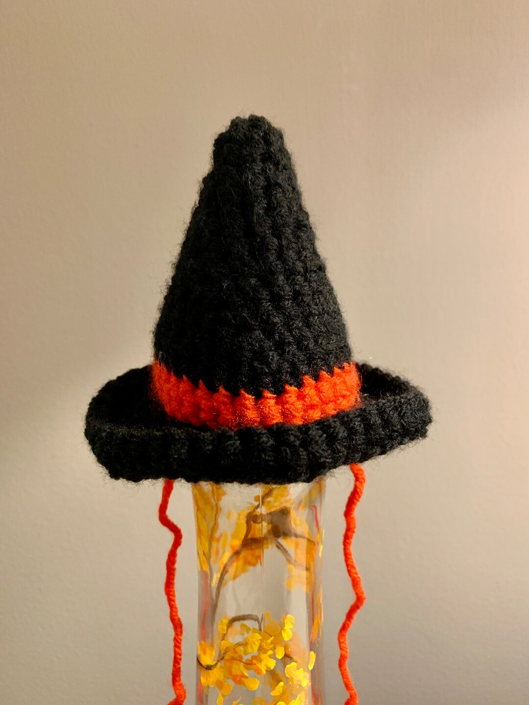 Crochet Cat Witches Hat Crochet Cat Hat Crochet Halloween Hat Etsy