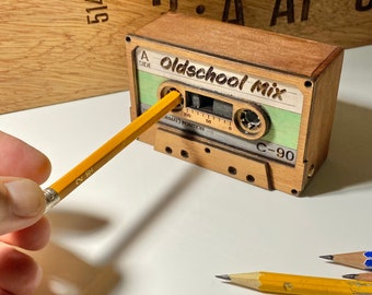 Vintage Cassette Tape Pencil Sharpener