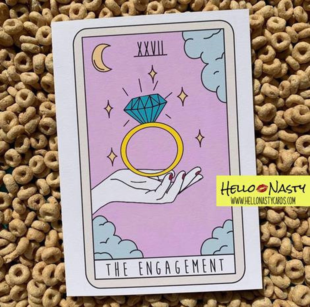 Tarot Card // the Engagement // Congratulations Etsy