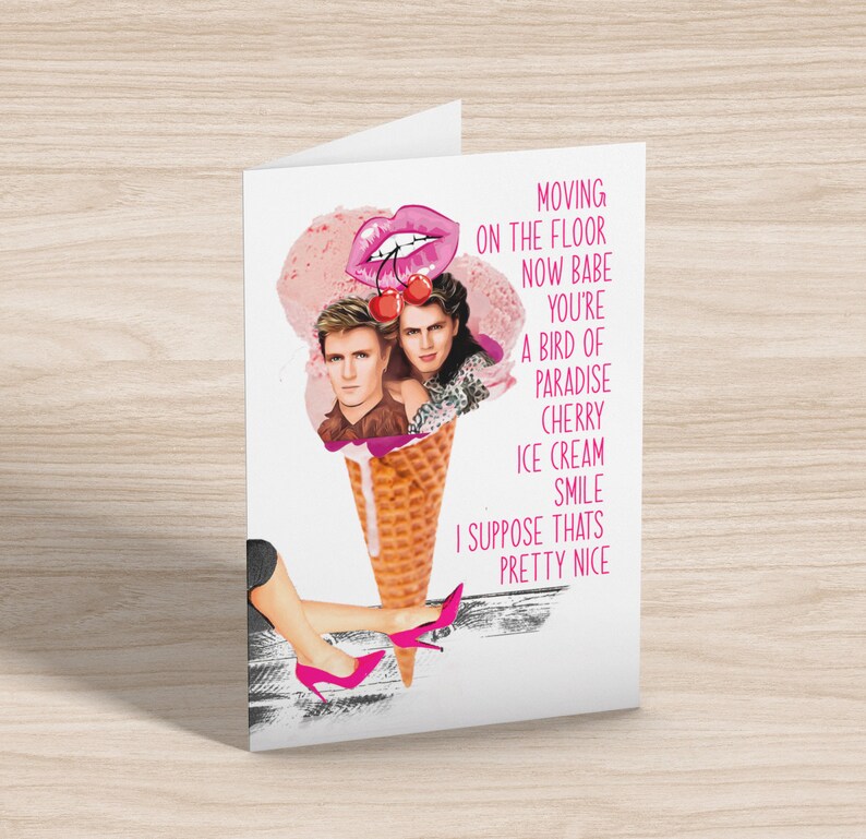 Cherry Ice Cream Smile, Birthday Card, Greeting Card, Hello Nasty ...
