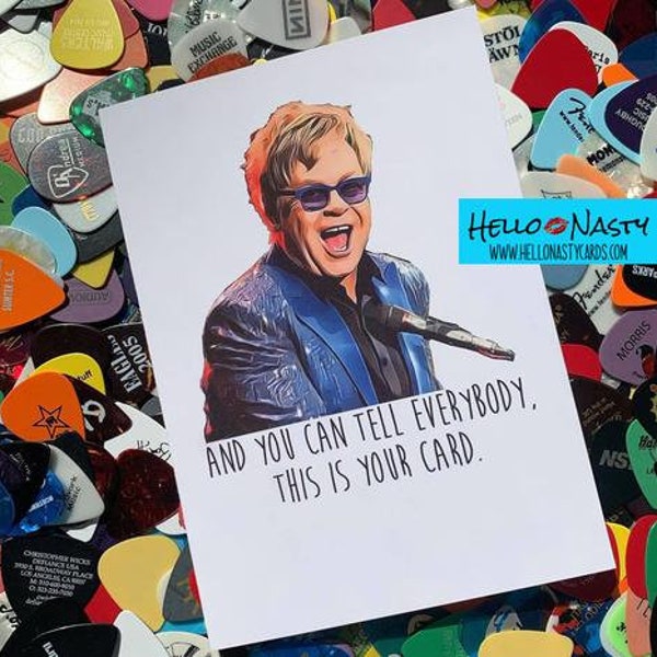 Elton John Printable Birthday Card Etsy Australia Elton John Printable Birthday Card Etsy Australia