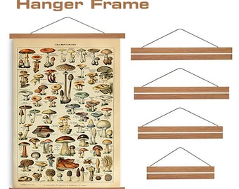 Magnetic Wooden Hanger Frame / Poster Hanger / Art Print Hanger / Wall Hanging / Wooden Photo Hanger / Painting Frame / Picture Hanger