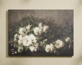 Vintage bloemencanvas: Amerikaanse landelijke muurkunst