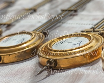 Antique Clock pendulum image Solid Brass Decorative Banner Design Graphics Website Background - Instant Digital Download One Photo only!