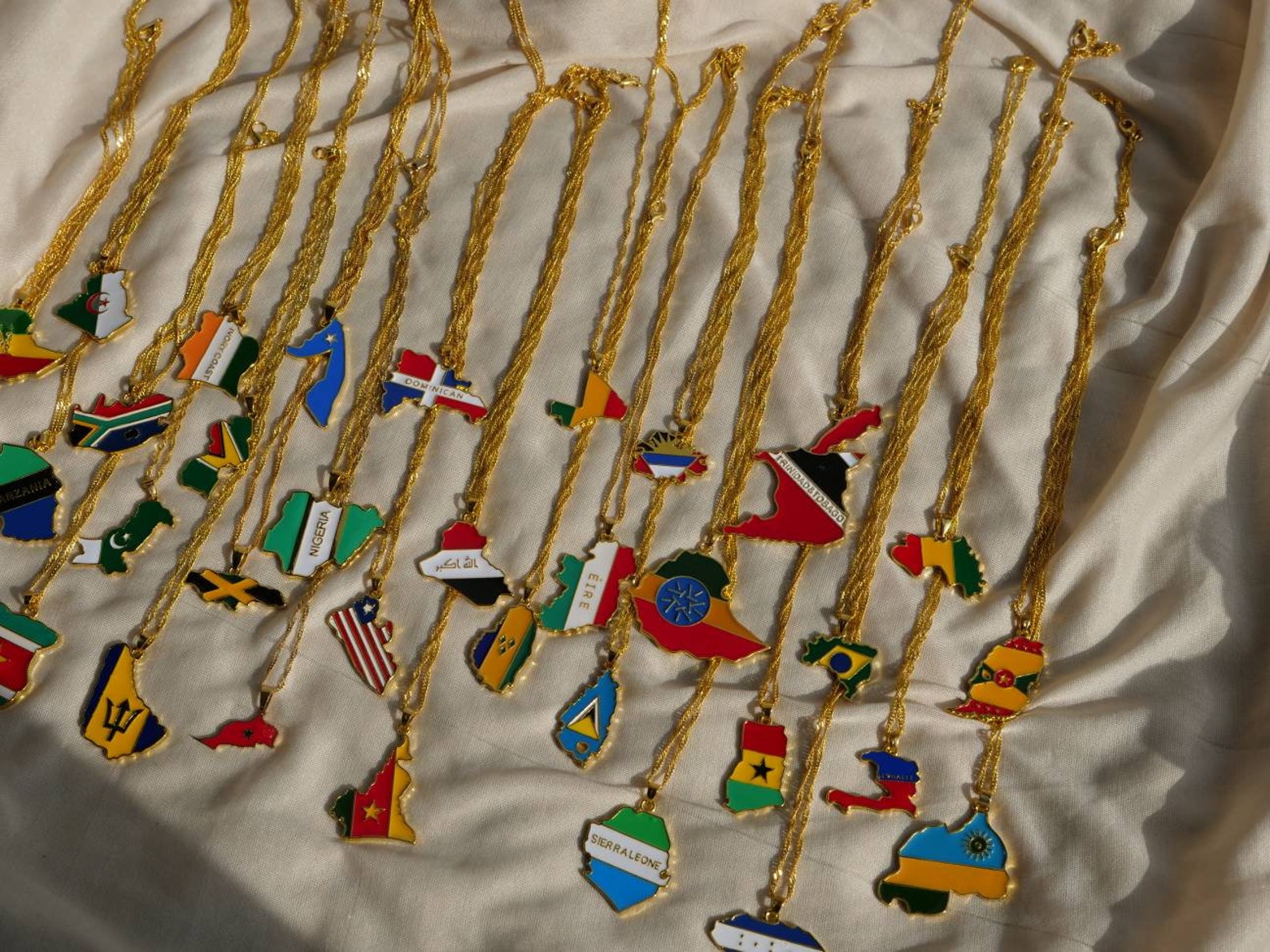 Trinidad and tobago necklace 18K gold plated Etsy