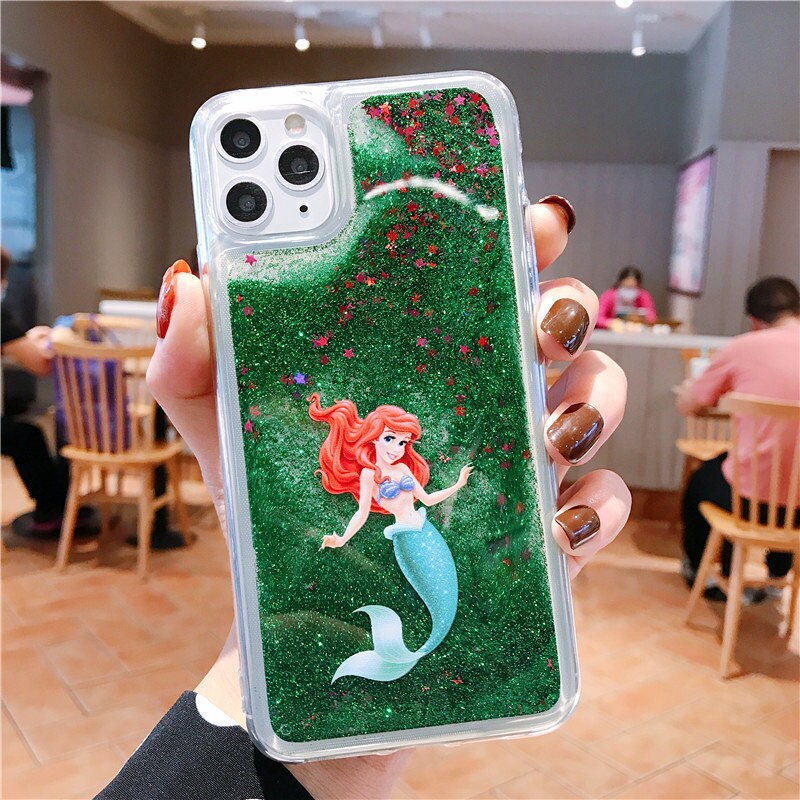 Disney The Little Mermaid Ariel Glitter Iphone Shell Case Etsy Denmark