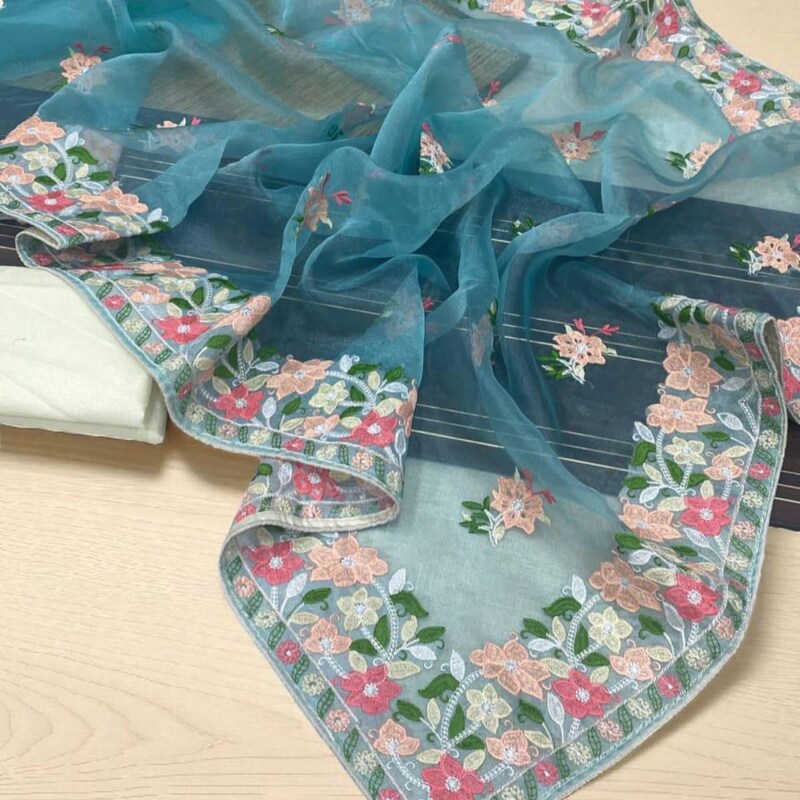 Designer Embroidered Organza main image 0