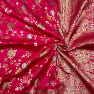 Dola Silk Saree With Heavy Embroidered Lace,Elegent Saree,Saree For Wedding