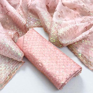 Saree classique en organza avec touches de créateurs,Sari brodé épais,Dernier sari