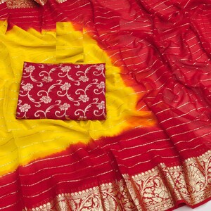 Designer Viscose Georgette Saree,PartyWear Saree,Indian Wedding Saree