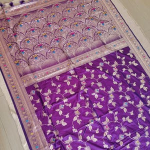 Heavy Banarasi Silk Saree,Bollywood Style Wedding Saree,Zari Weaving Saree