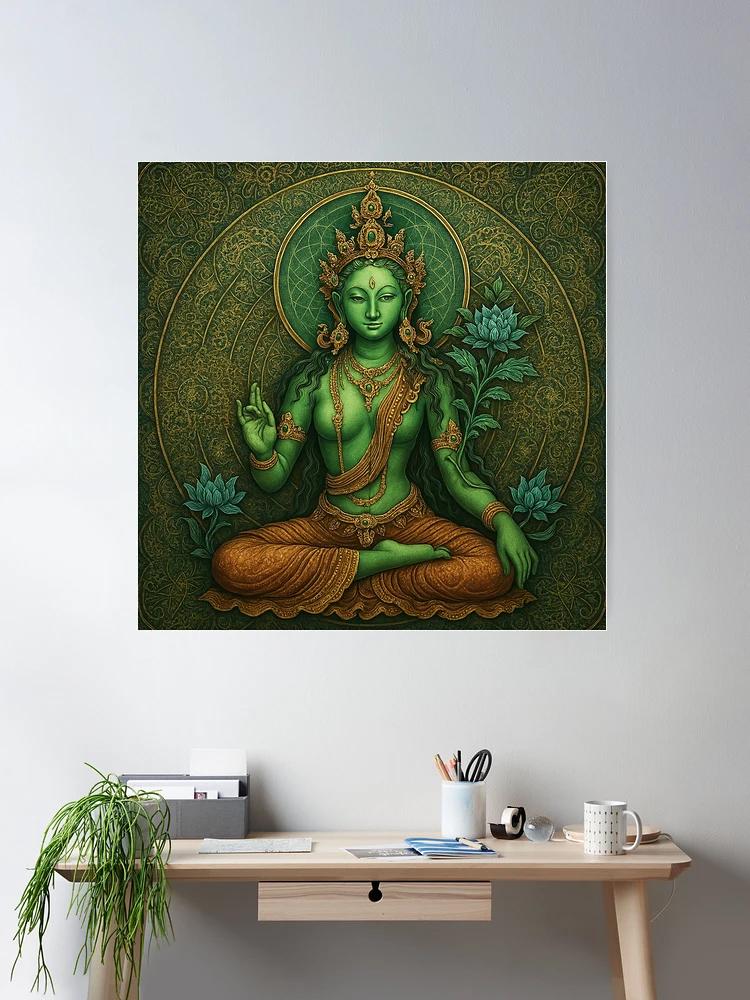 Green Tara Mandala Wall Art | Digital Download | Tibetan Buddhist