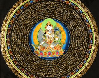 Biała Tara – buddyjska mandala | Pobieranie cyfrowe