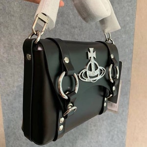 Nana Anime Black Leather Crossbody Bag