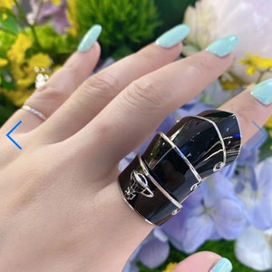 nana anime armour ring,vivienne westwood ring,armor ring image 2