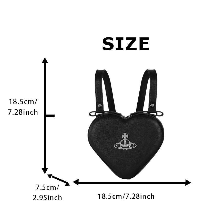 johanna heart mini backpack black Carry all your essentials with ease and add a touch of luxury to any outfit Vivienne Westwood Black Johanna Heart