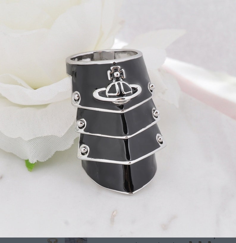 nana anime armour ring,vivienne westwood ring,armor ring image 6
