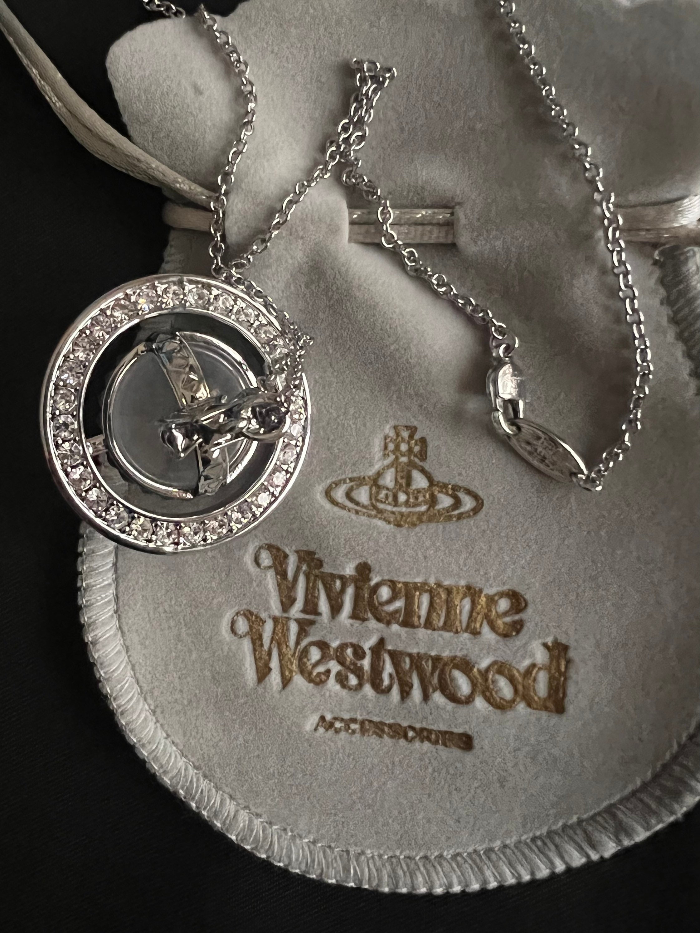 Vivienne Westwood Style Silver 3d Orb Necklace - Etsy