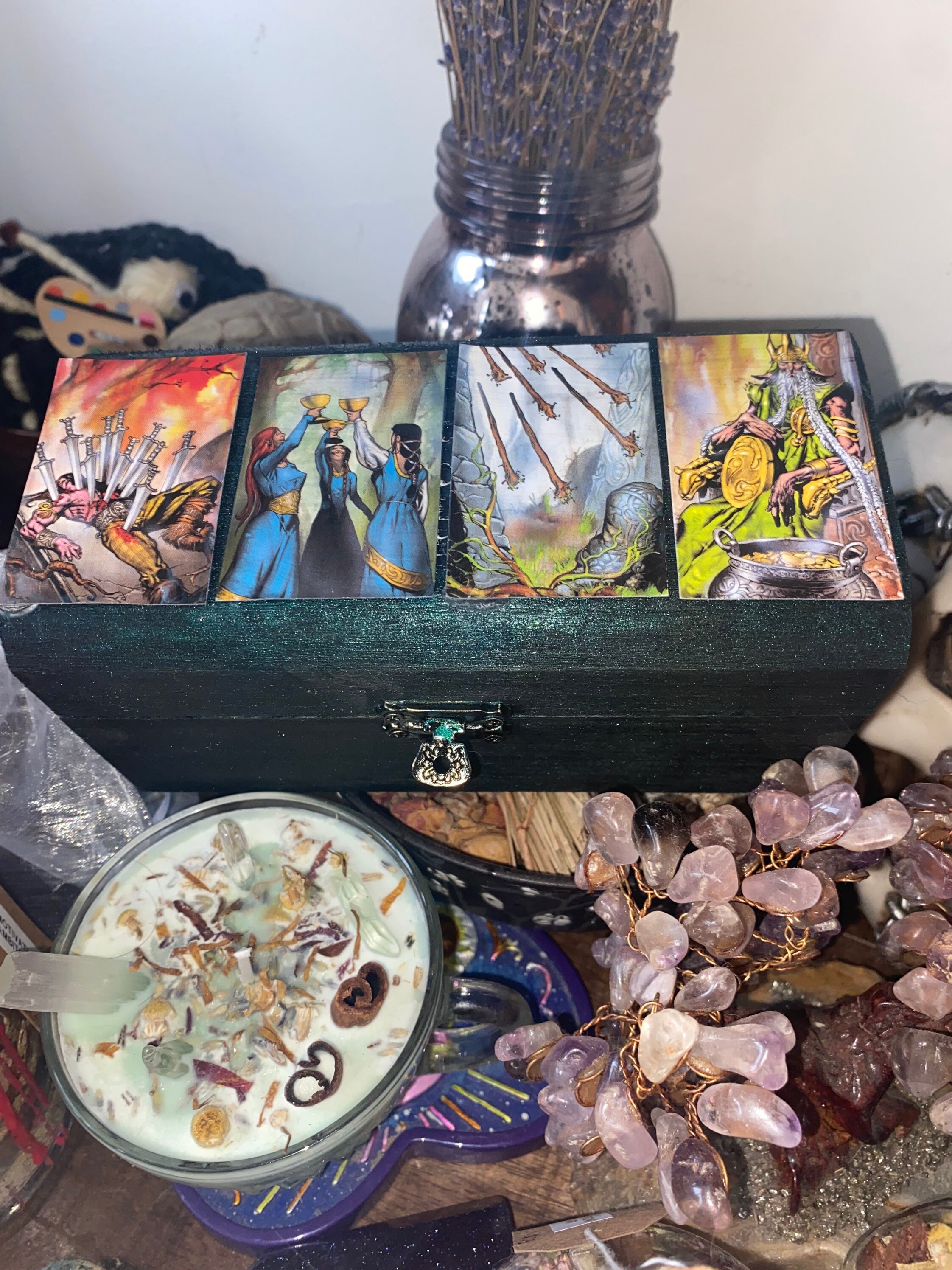 Tarot Card Box Deluxe Starter Witch Kit By Moonlight Sampler Etsy