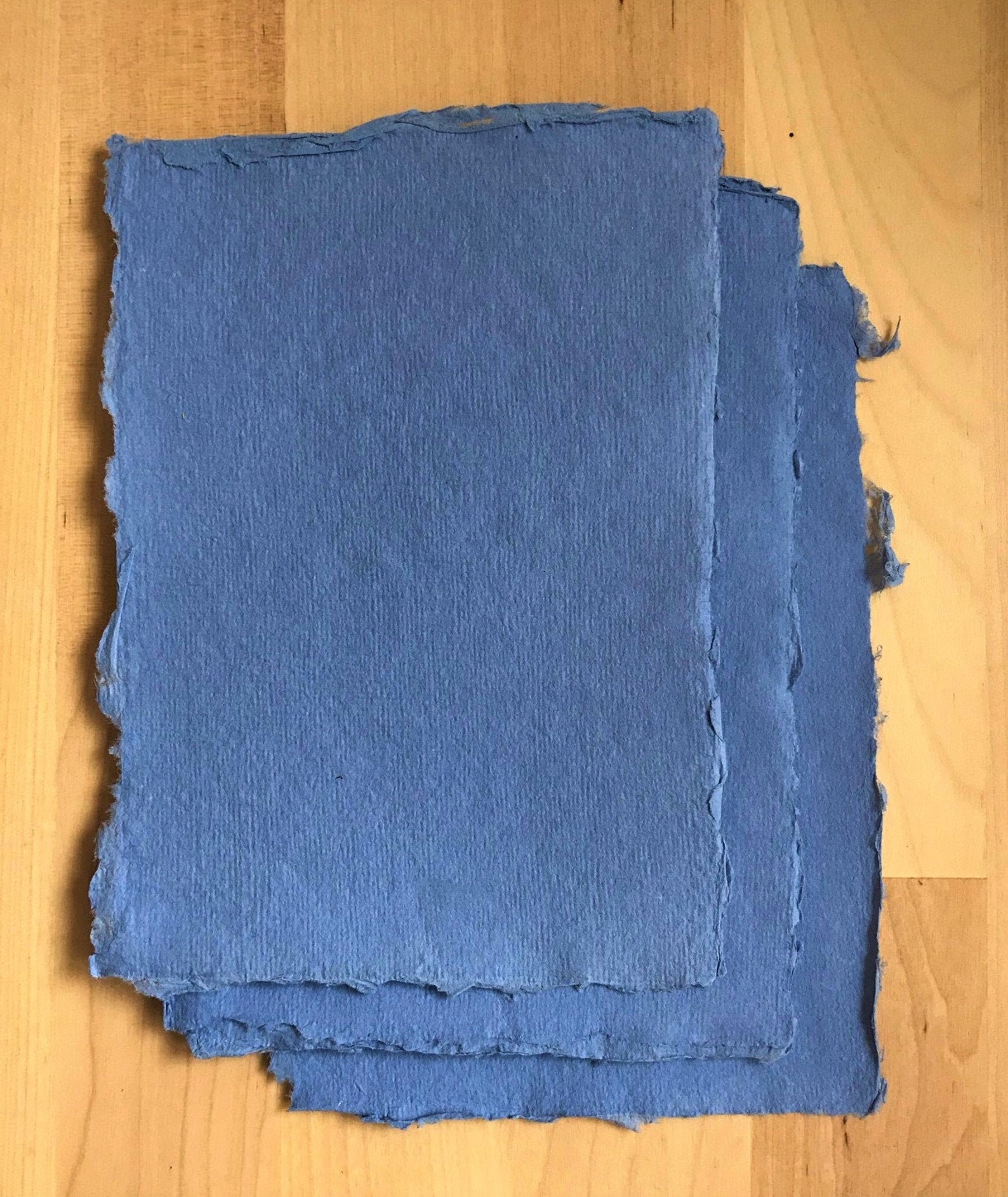 Indian Cotton Rag Paper Postcards Powder Blue Etsy