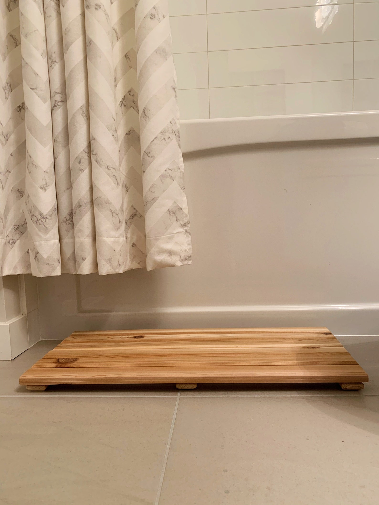 Cedar Bath Mat Wood Door Mat Shower Mat Slat Mat Home Etsy