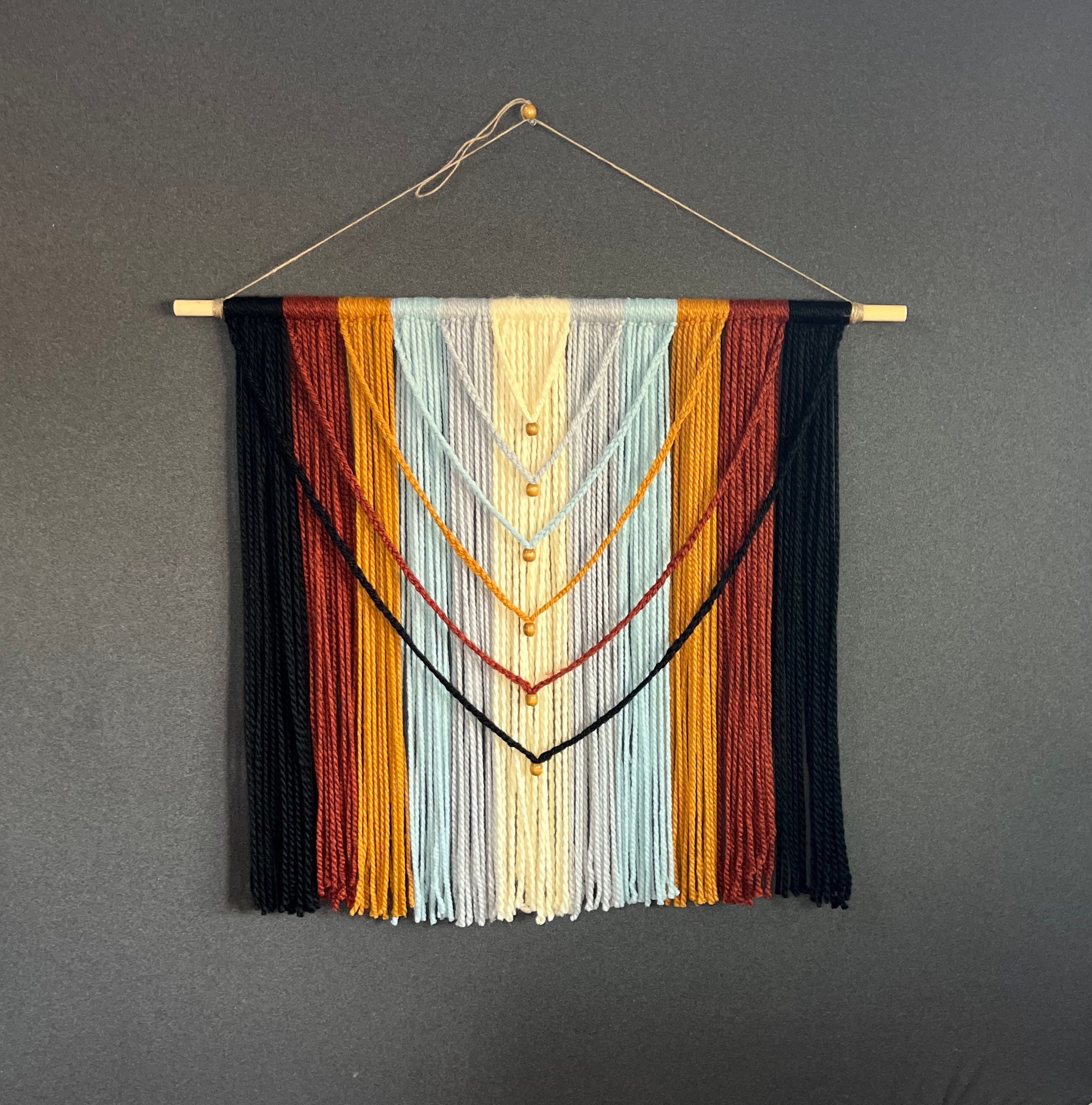 DIY Yarn Wall Hanging - My Thoughts - Twelve On Main