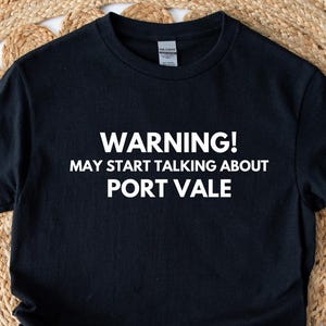 Port Vale Inspired Football T Shirt, Black White Fan Shirt UK, Staffordshire Supporter Tee, Match Day Outfit, Football Gift