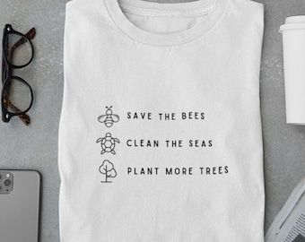 Camiseta unisex "Salva el Planeta", camiseta "Planeta", camiseta "Tierra", medio ambiente, camiseta "Cambio Climático" en el Reino Unido, cita ecológica, naturaleza