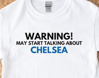 Chelsea Inspired T Shirt, Football Fan Shirt UK, Blue Supporter Tee, Match Day Shirt, Gift for Football Fan