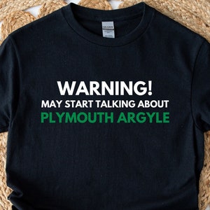 Plymouth Argyle Inspired T Shirt, Plymouth Inspired Fan Shirt UK, Devon Supporter Tee, Match Day Outfit, Football Gift