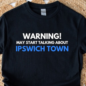 Ipswich Town Inspired T Shirt, Football Fan Shirt UK, Blue Supporter Tee, Match Day Shirt, Gift for Football Fan