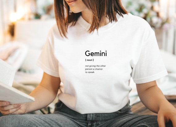 Print Gemini T Shirt Horoscope Top Zodiac Astrology Tshirt Print Gemini T Shirt Horoscope Top Zodiac Astrology Tshirt
