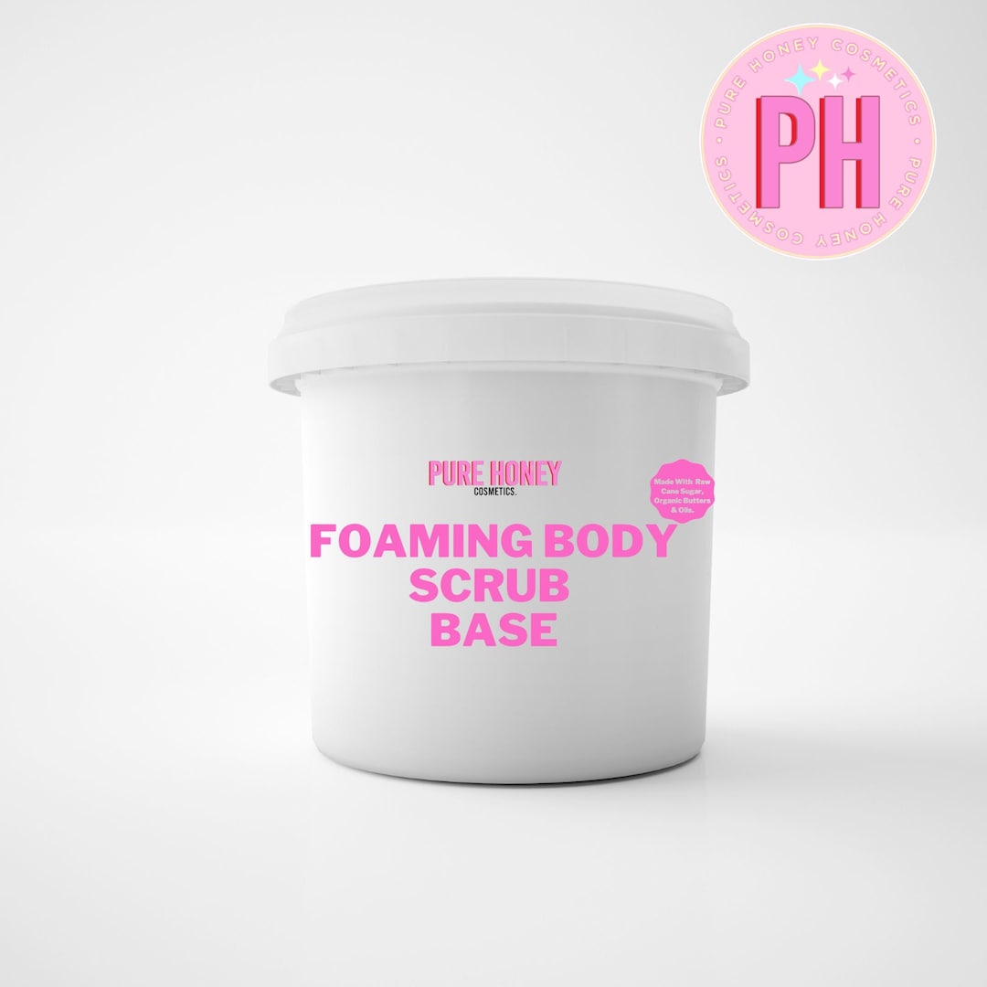 Foaming Body Scrub Base Made With Shea Butter and Vitamin E Exfoliating