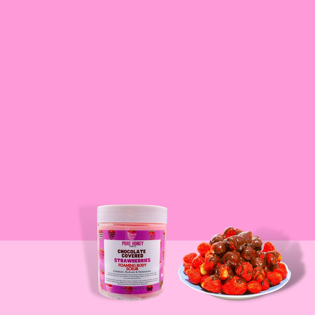 Chocolate Covered Strawberries Foaming Body Scrub Made With Etsy