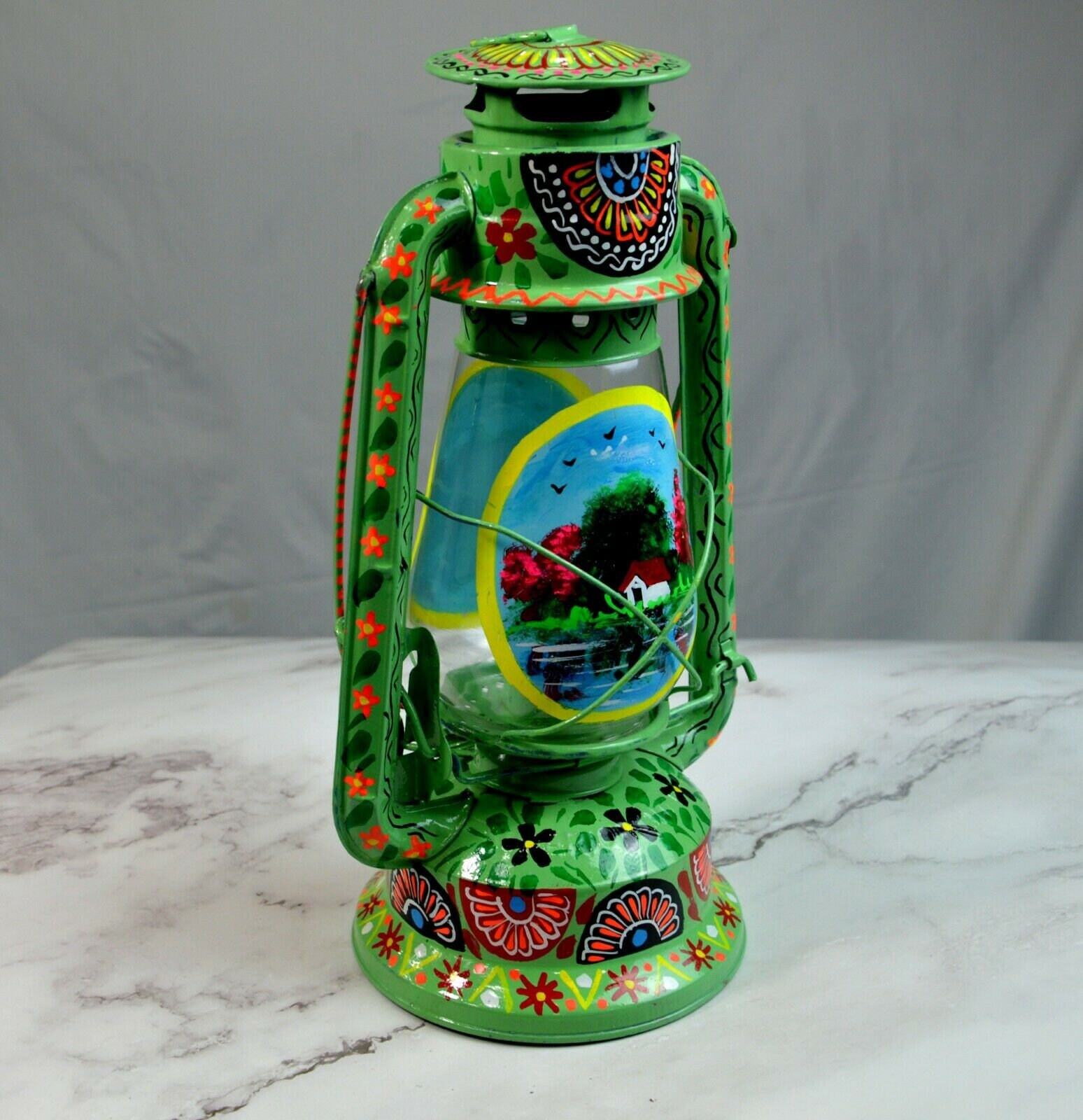 Beautiful OIL Burning Lanterns handpainted traditional Etsy