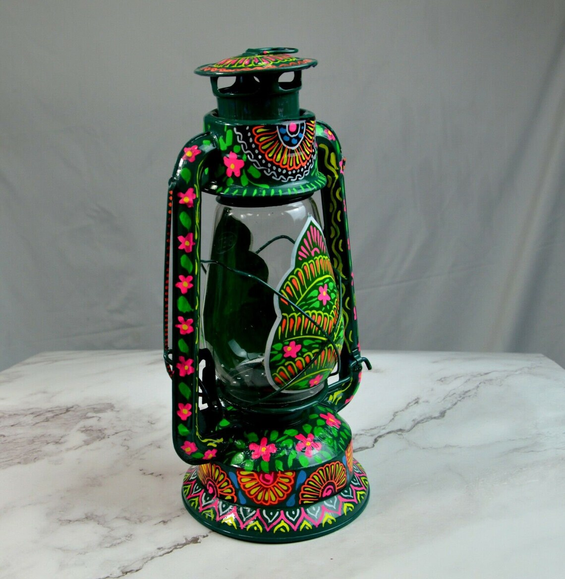 Beautiful OIL Burning Lanterns handpainted traditional Etsy