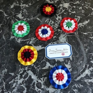 World Cockades / Roundels (Pride - USA - Deutschland - Kokarde - Rosetta - Coccarda - British - Lebanon - French revolution - Multicolor)