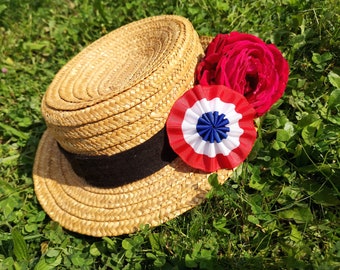 Roundel Tricolor Francés, Hecho en Francia (Broche, Roseta, Revolución Francesa, Los Miserables, Bastilla, Napoleón, Patriota)