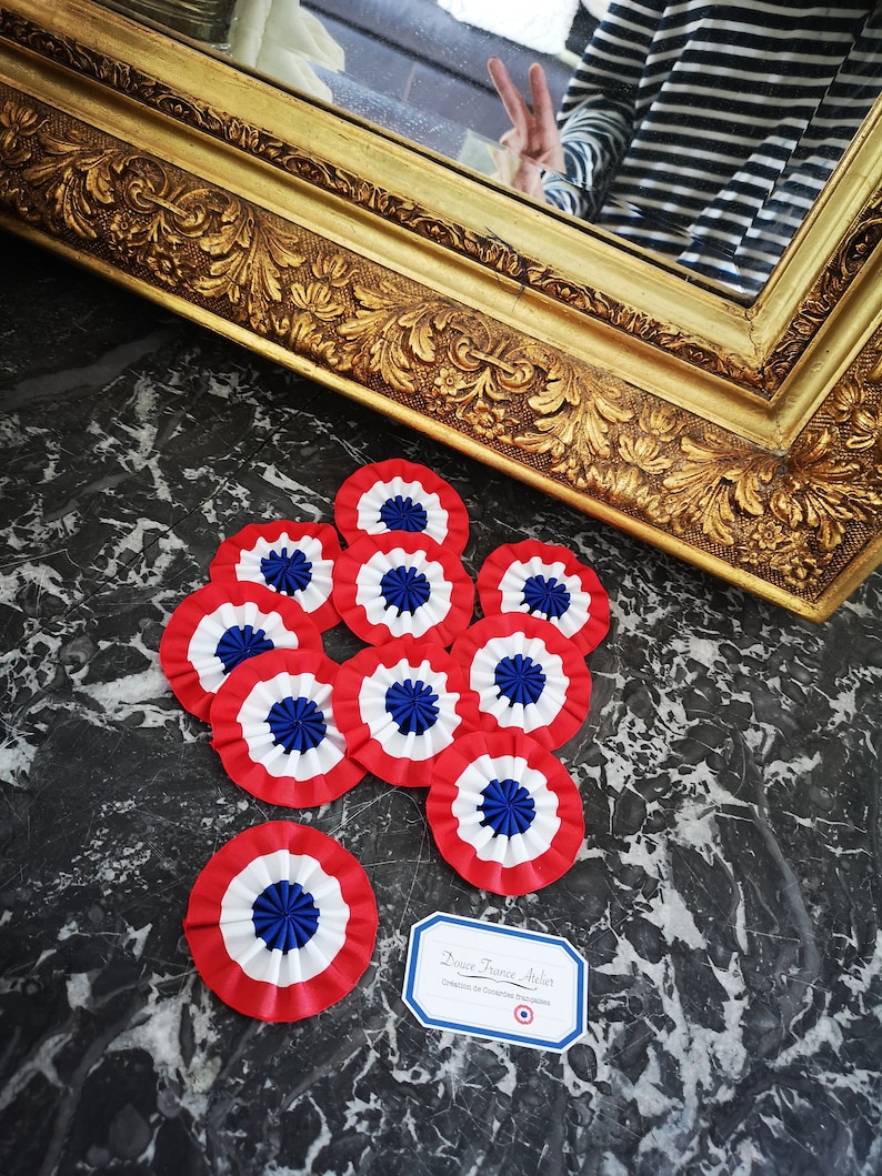10 French Pin, Tricolor Cockades (french Revolution, Napoleon ...