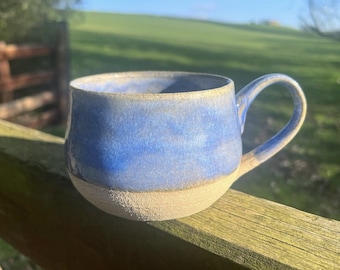 Lavendel Tassen | Steingut | hand geworfen Becher | handgemachte Tassen | handbemalte Tassen | Küchentassen | 426ml